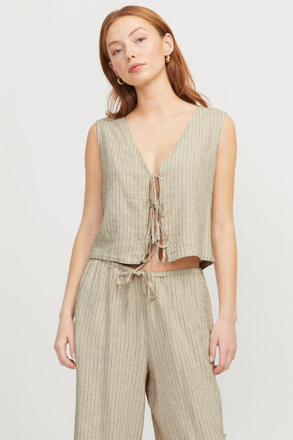 Jack & Jones Chaleco lazos gris