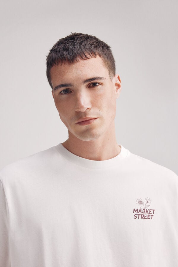 Springfield camiseta de rua do mercado bege