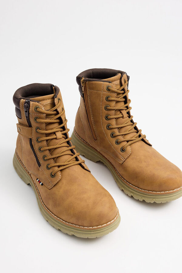 Inside Botas De Montanha Com Fecho-&Eacute;clair Combinado estampado