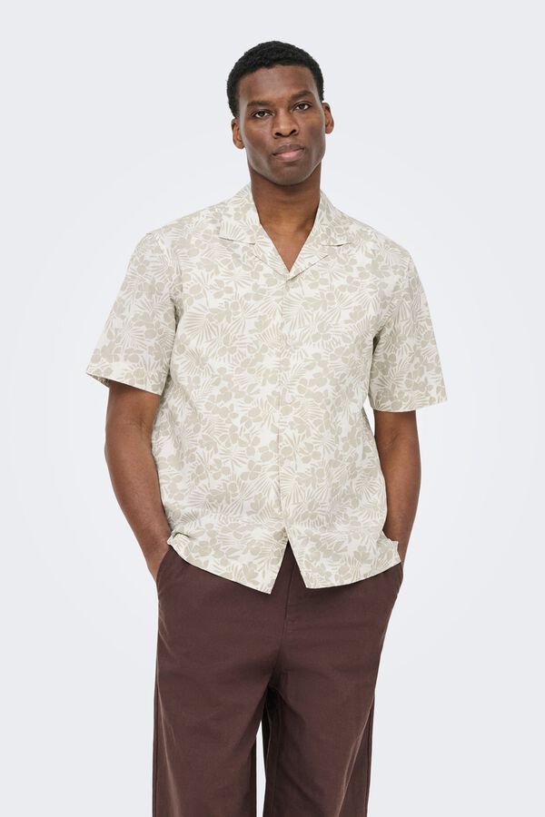 Only & Sons Camisa de manga curta cinzento