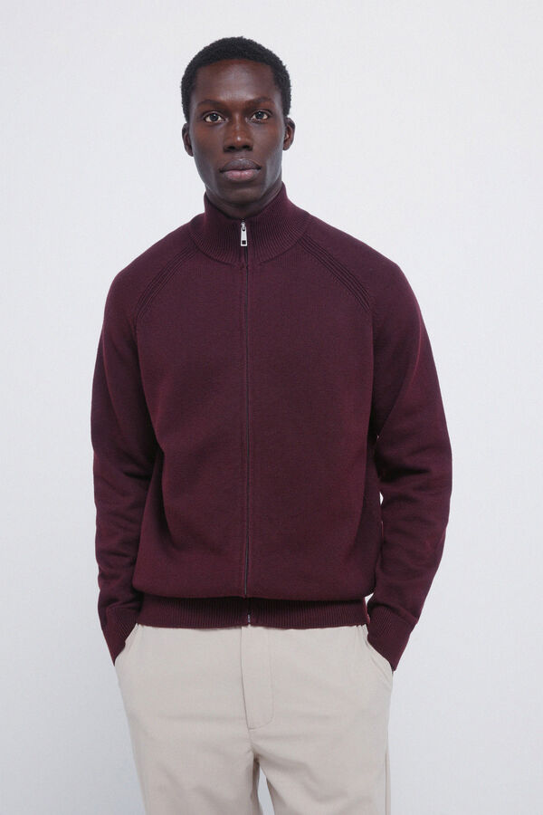 Springfield C&aacute;rdigan X'mas punto grueso naranja