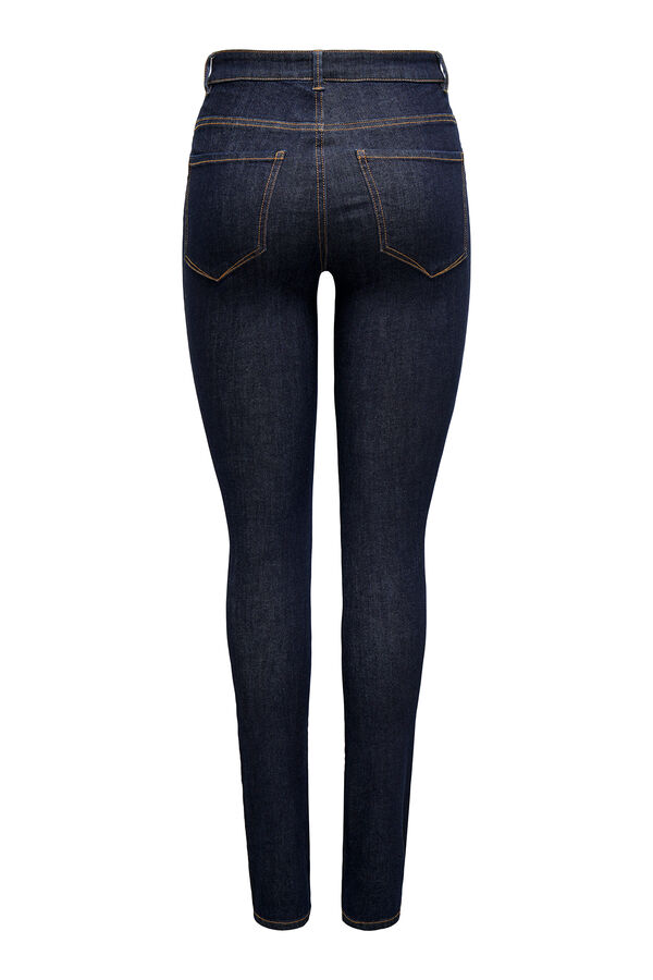 Only Jeans Skinny Tiro Alto azul