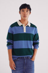 Springfield Jersey polo rayas anchas verde