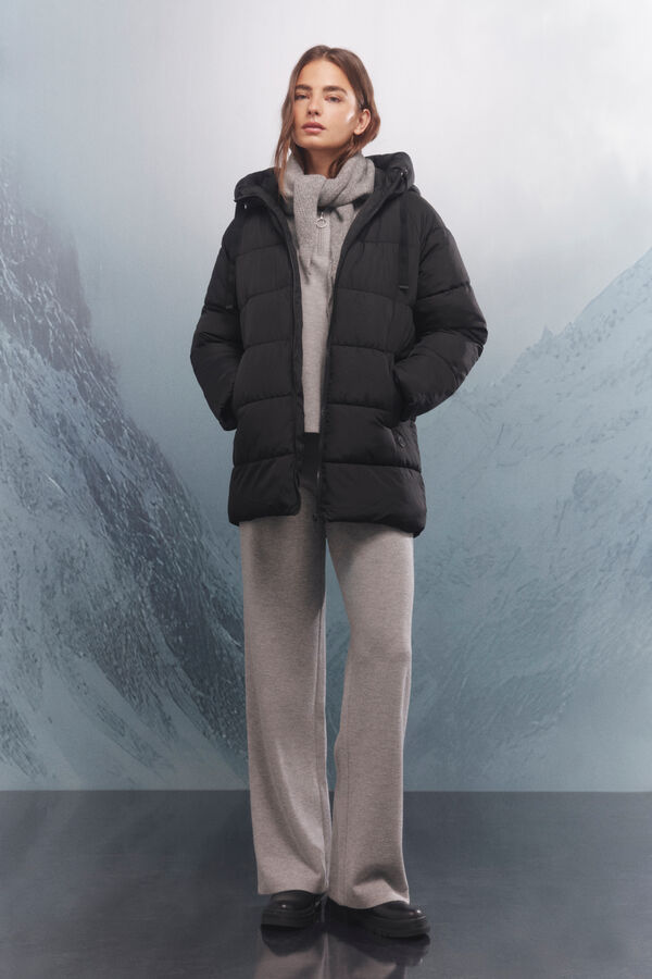 Springfield Chaqueta acolchada repelente al agua Sorona Aura negro