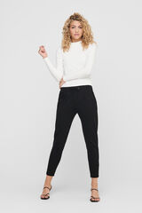 JDY Pantal&oacute;n fluido con cinturilla el&aacute;stica negro