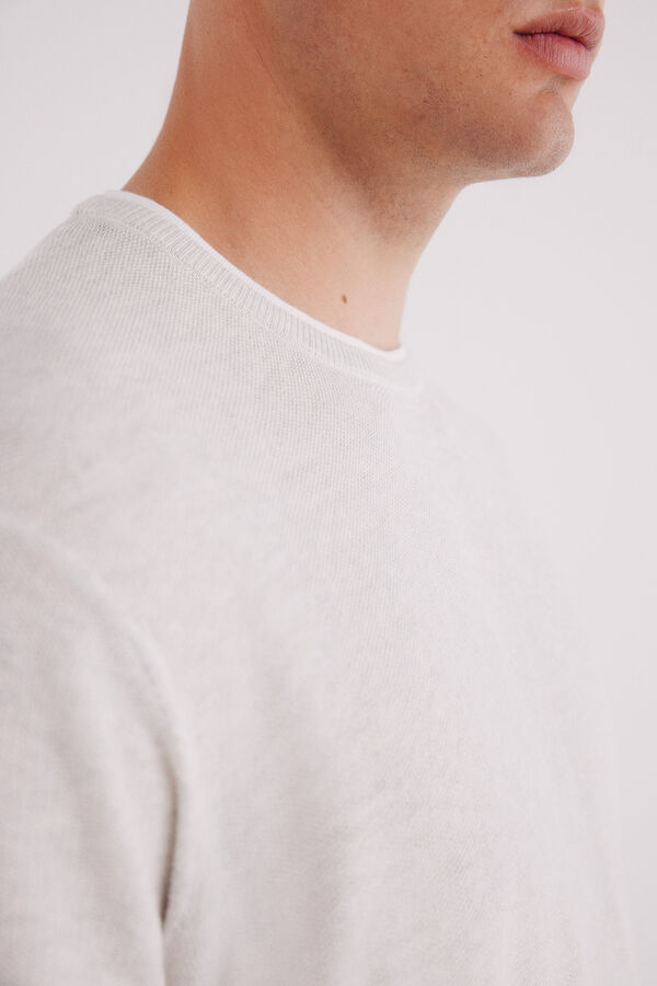 Springfield Camisola manga curta estrutura cinzento