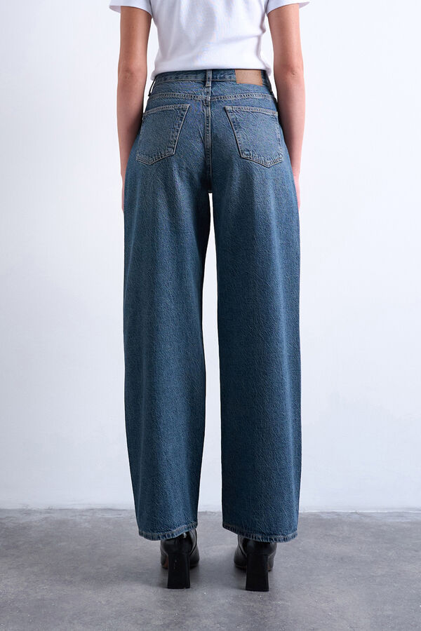 Topshop Jeans de tiro medio azul