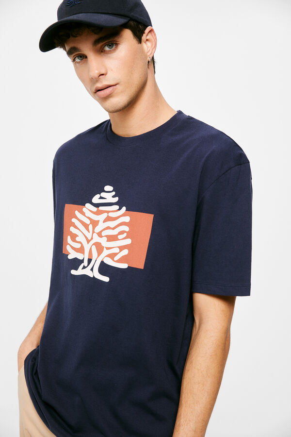 Springfield Camiseta logo azul oscuro