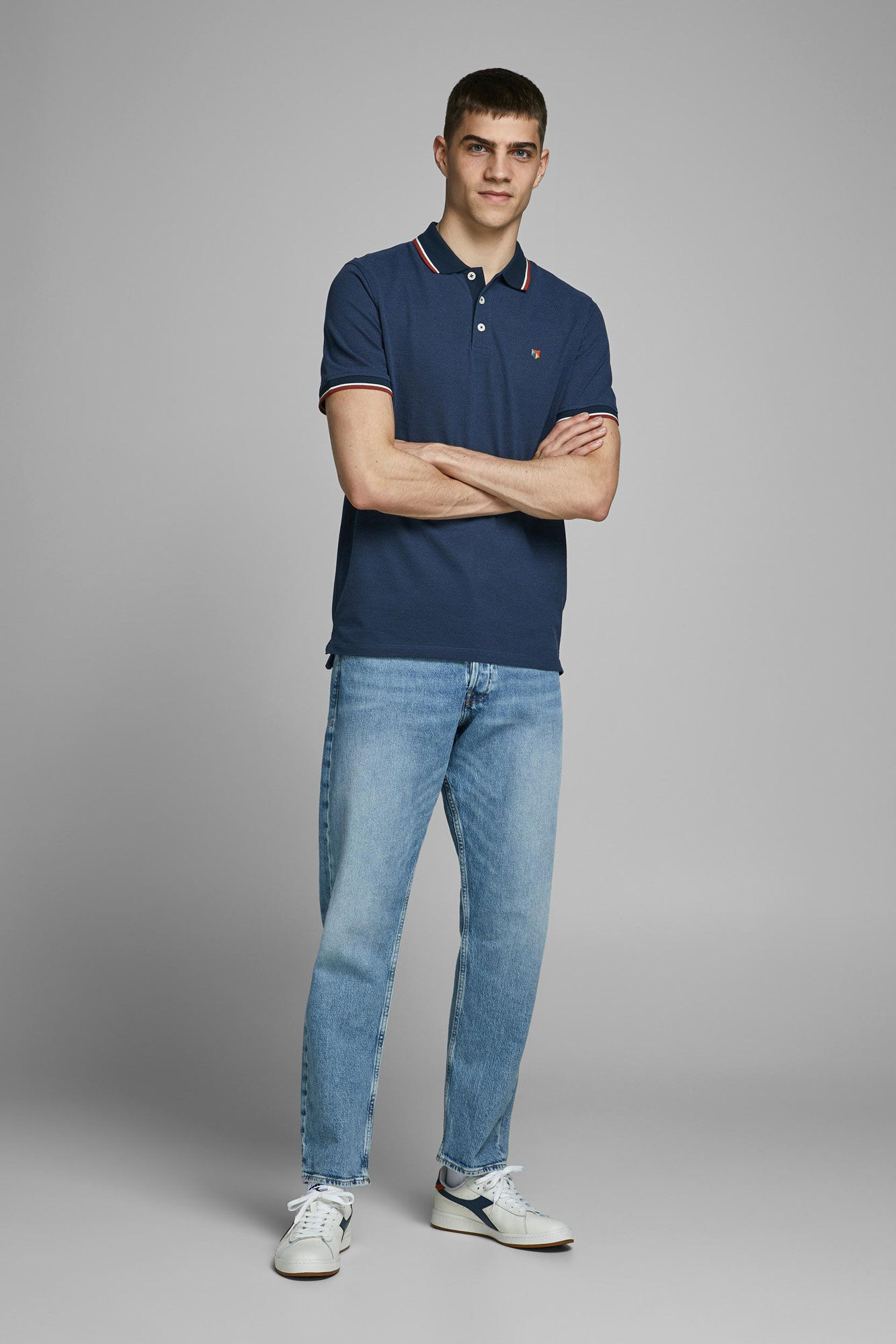 Jack & Jones P&oacute;lo tipping melange