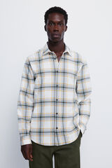 Springfield Camisa cuadros blanco