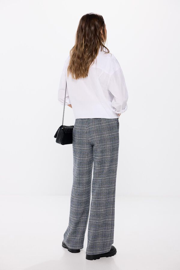 Springfield Pantal&oacute;n cuadros gris