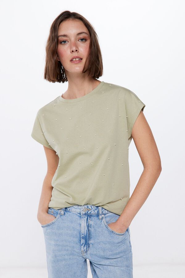 Springfield Camiseta Perlas verde
