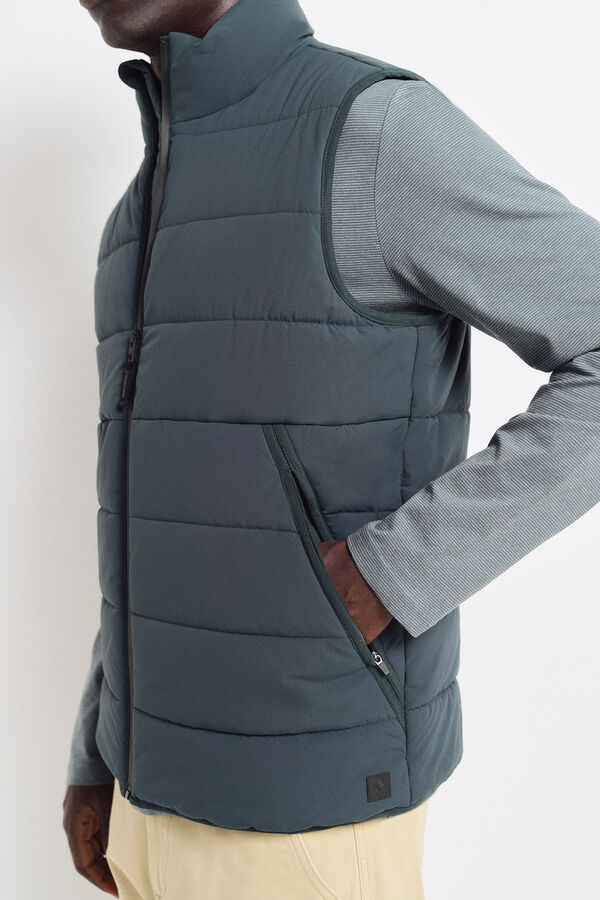 Springfield Colete acolchoado azul