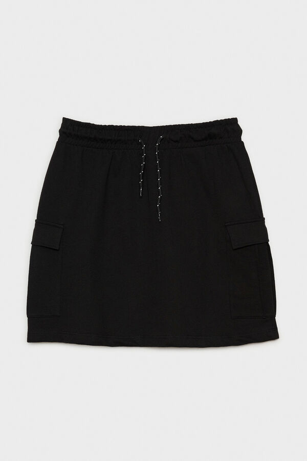 Inside Falda Mini Cargo negro