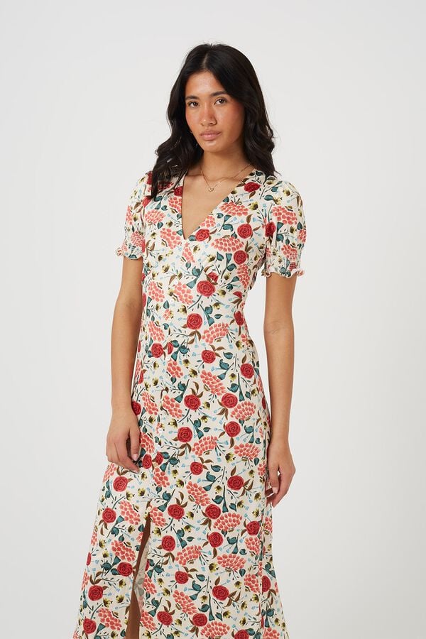 Brave Soul Vestido comprido estampado floral estampado