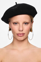 Pieces Boina de lana negro