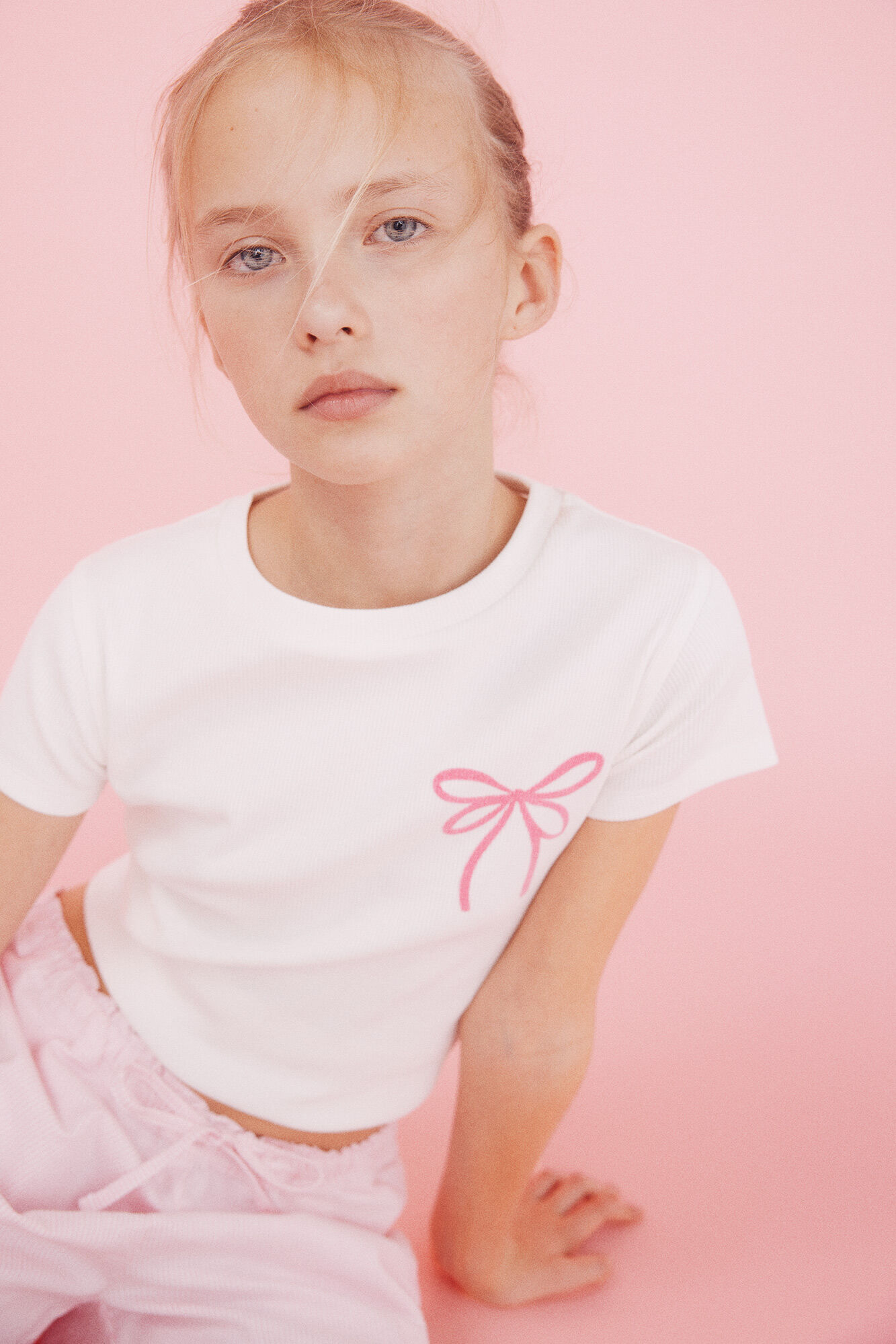 Springfield Kids Camiseta de la&ccedil;o para menina