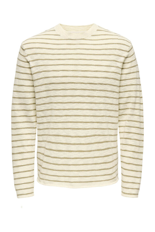 Only & Sons Jersey de hombre de punto regular fit. nude