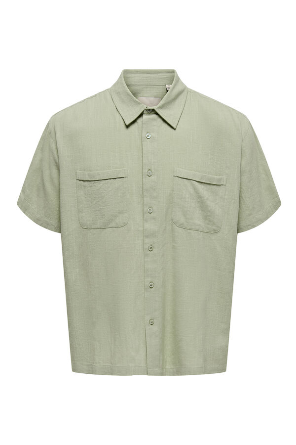 Only & Sons Camisa Regular Fit verde