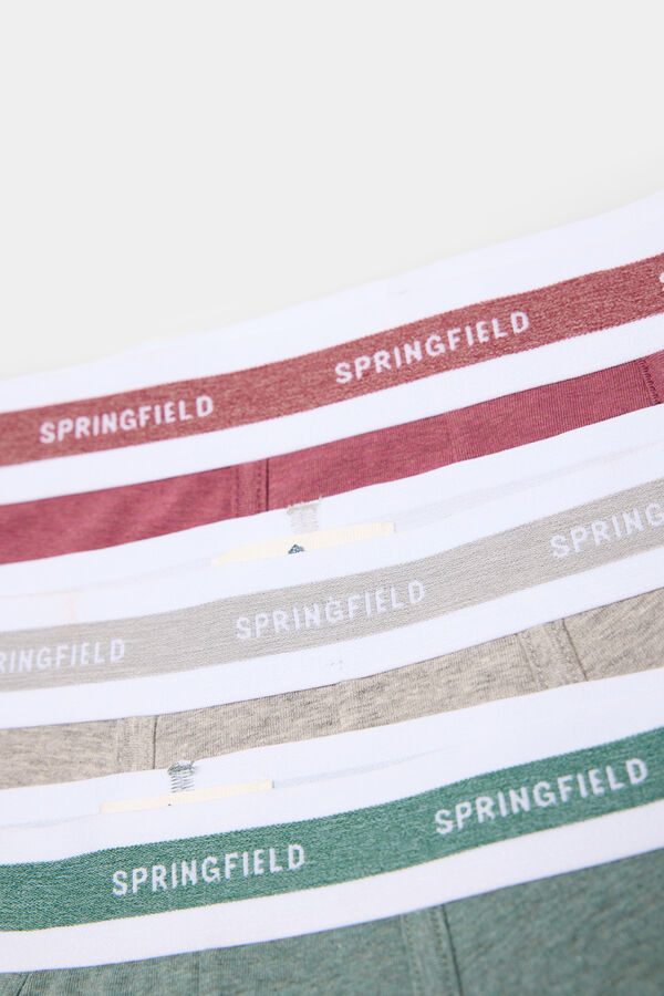 Springfield Pack 3 boxers b&aacute;sicos verde