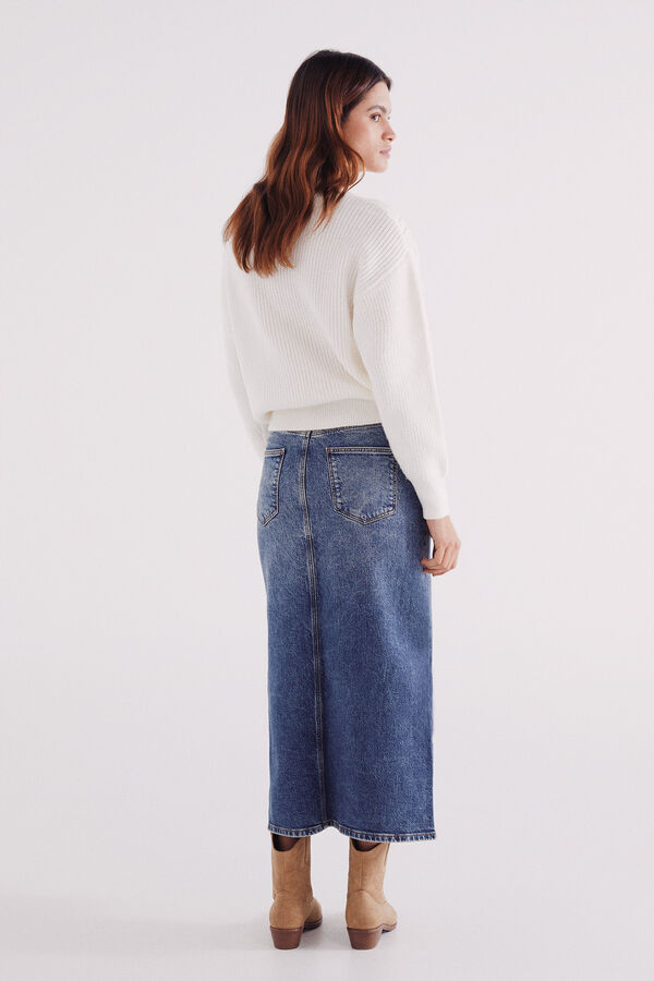 Springfield Saia de ganga midi azul