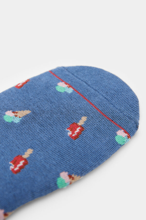 Springfield Calcet&iacute;n invisible helado azul