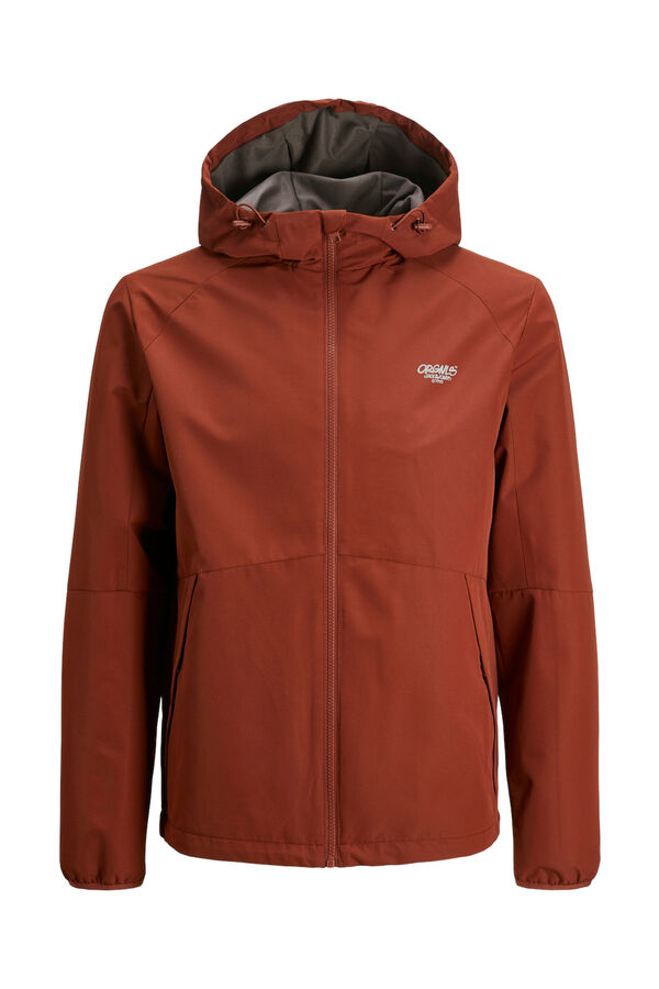 Jack & Jones Cortavientos con capucha marr&oacute;n