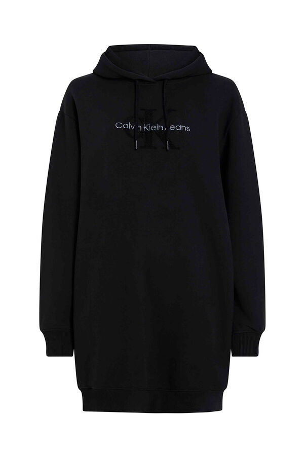 Calvin Klein Vestido sudadera negro