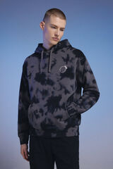 Springfield Sudadera capucha tie dye Pedri x Springfield gris