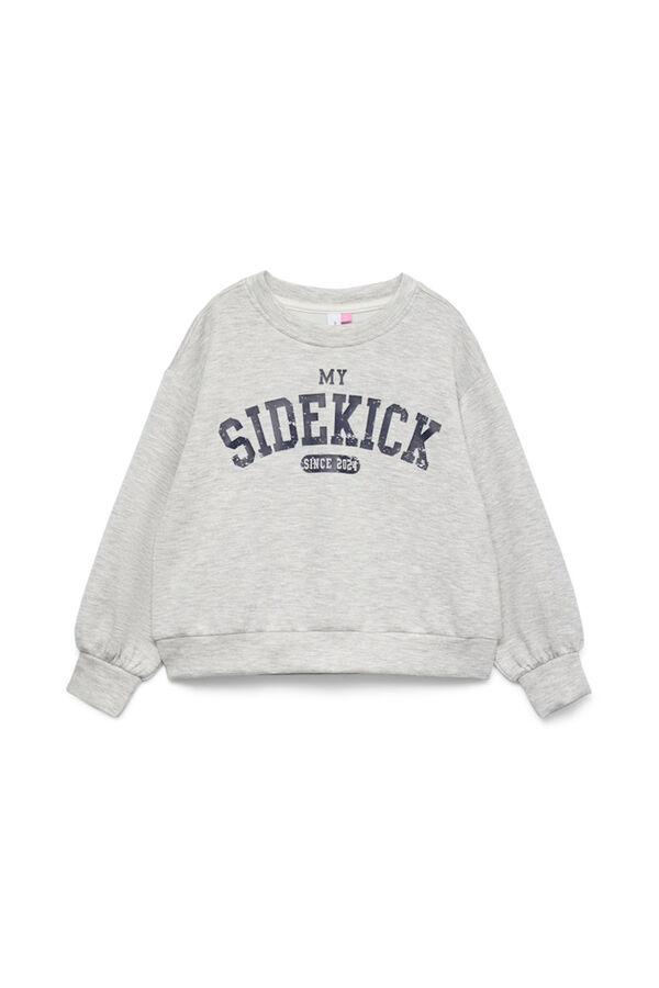 Vero Moda Girl Sweatshirt Sidekick cinzento