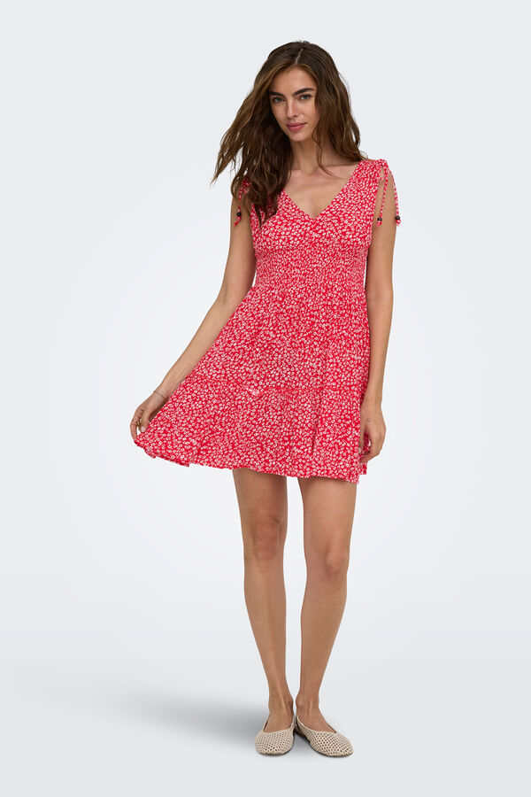 Only Vestido curto estampado floral estampado