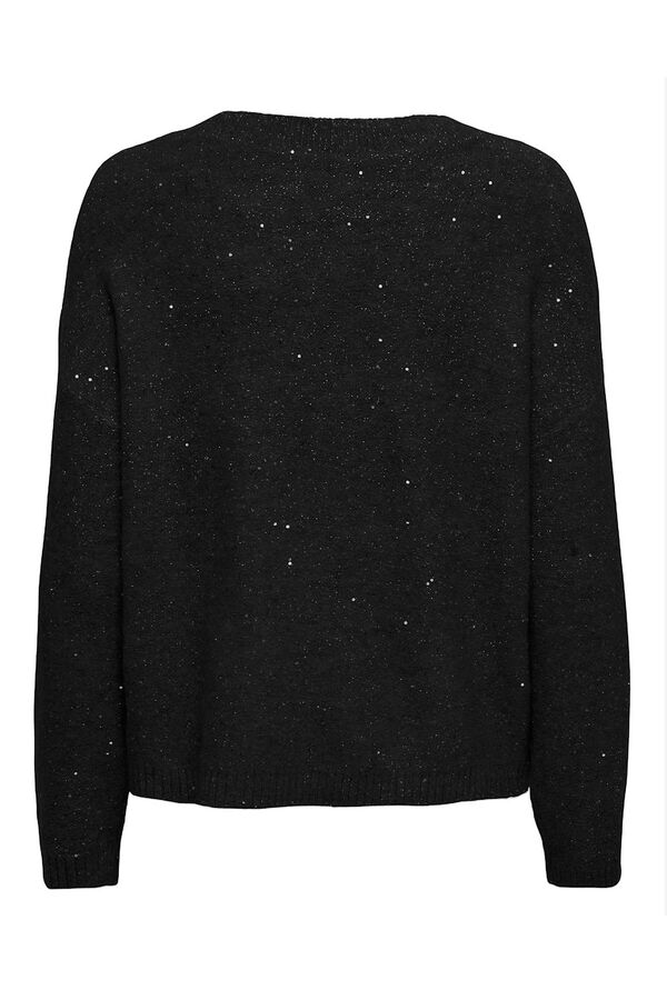 Only Camisola de lantejoulas preto