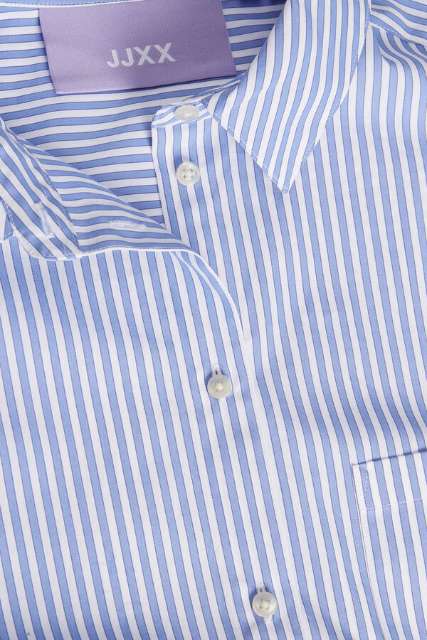 Jack & Jones Camisa Oxford de algod&oacute;n azul