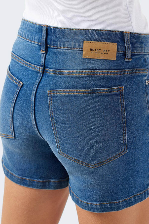Noisy May Shorts denim 5 bolsillos azul
