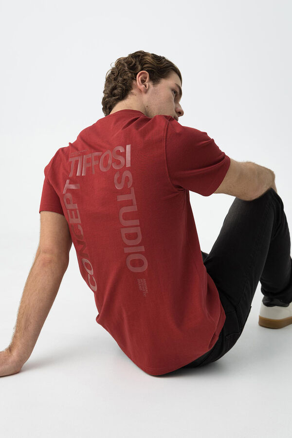 Tiffosi T-shirt Estampada rojo