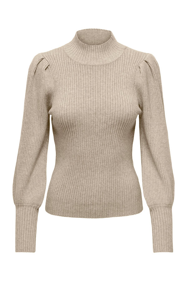 Only Jersey de canal&eacute; beige