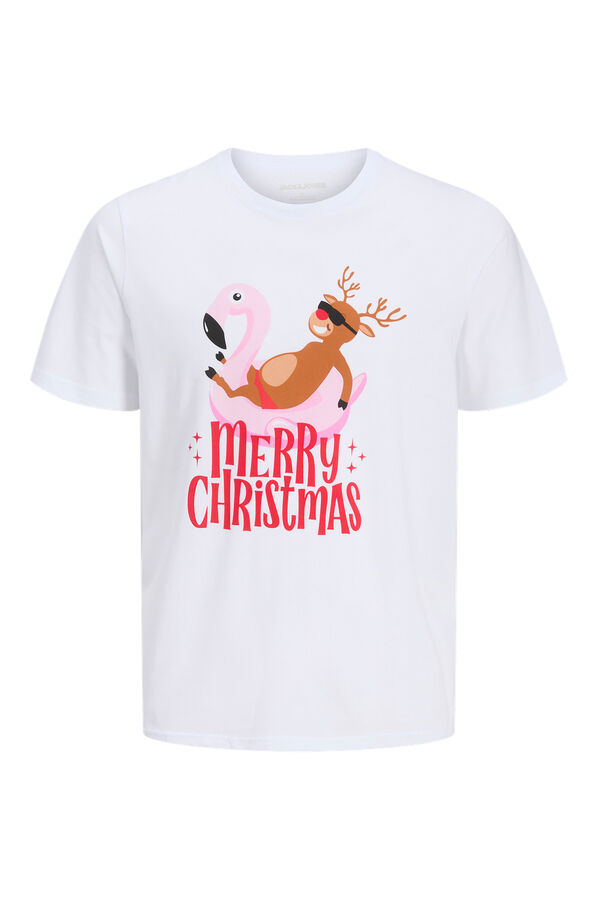 Jack & Jones T-shirt de Natal de manga curta branco