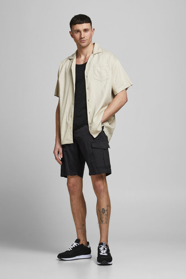 Jack & Jones Pantal&oacute;n corto tipo cargo negro