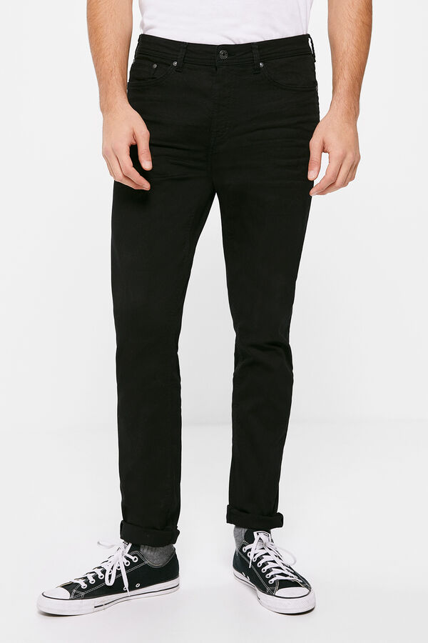Springfield Jeans 5 bolsillo color skinny lavado negro