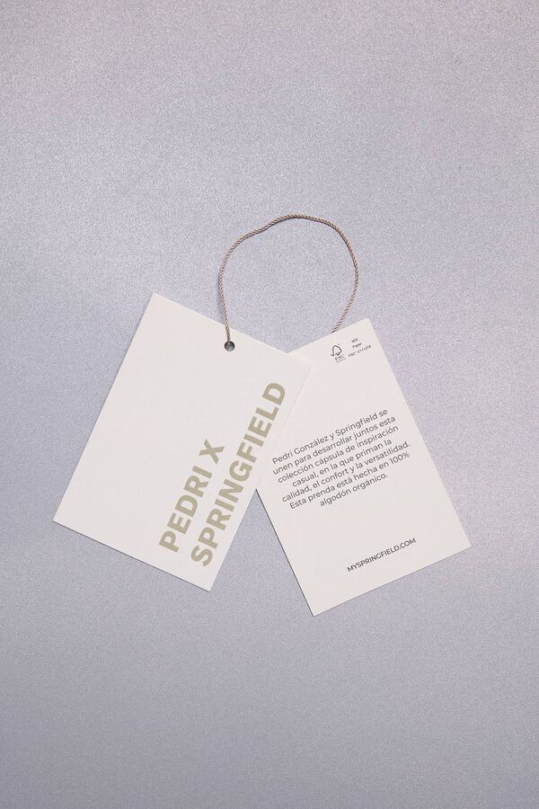 Springfield T-shirt Pedri x Springfield preto