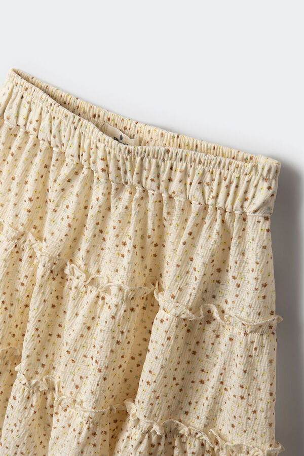 Springfield Kids Falda flores niña blanco