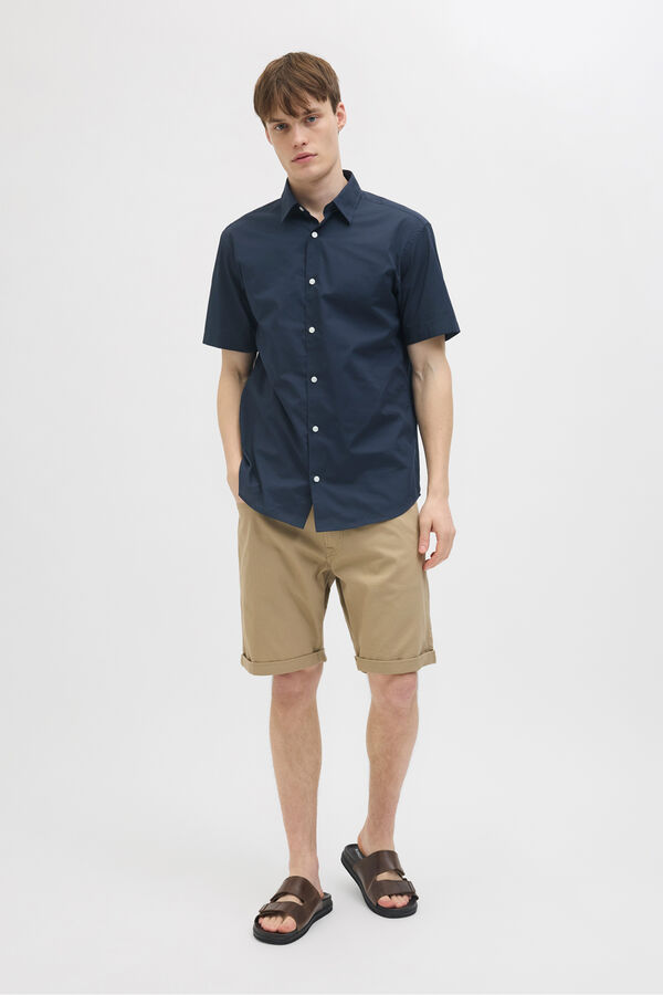 JJ REBEL Camisa regular fit azul