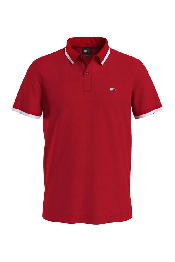 Tommy Jeans Polo de hombre Tommy Jeans rojo