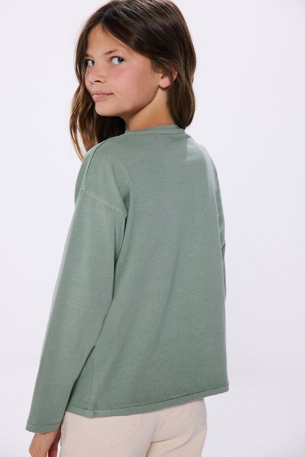 Springfield Kids Camiseta Rolling Stones ni&ntilde;a verde