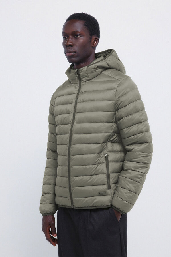 Springfield Chaqueta acolchada capucha verde