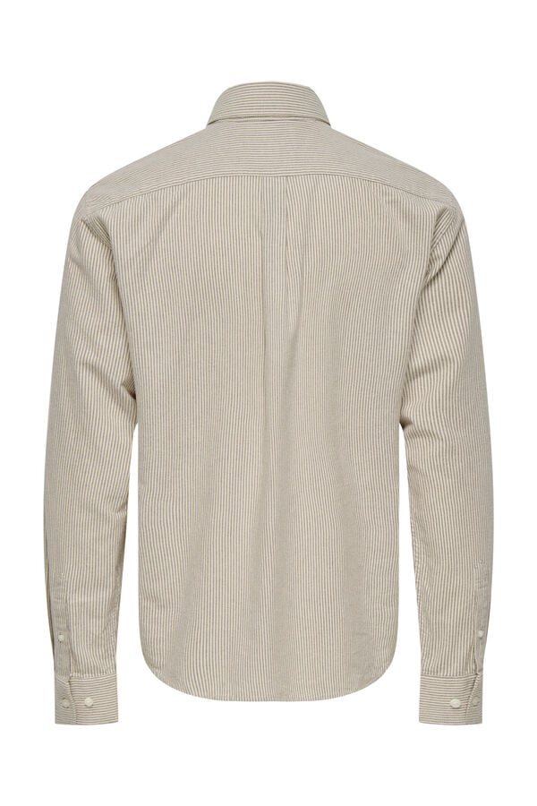 Only & Sons Camisa manga larga gris