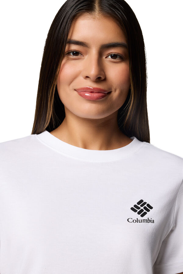 Columbia Camiseta feminina com estampado Rolling Bend™ da Columbia branco