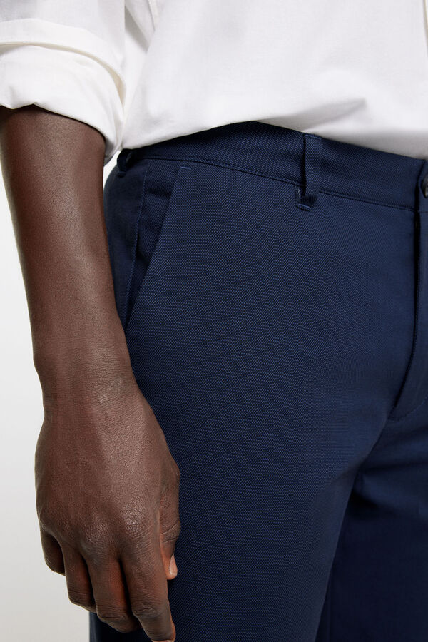 Springfield Chino vestir estructura bicolor azul