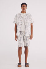 Springfield Bermuda jacquard relaxed fit marfil