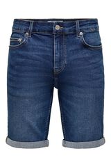 Only & Sons Bermuda vaquera azul